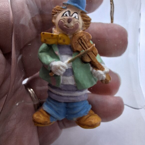 Vintage JSNY Crystal "Ring In The Clowns" Bell Christmas Ornament Hand-painted‎ - Picture 2 of 5